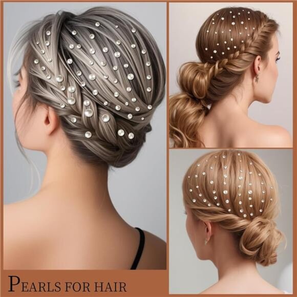 Face Jewels Stick On Pearls Hair Gems  Makeup Gems for Face, Hair, Body, Eye - Picture 4 of 7